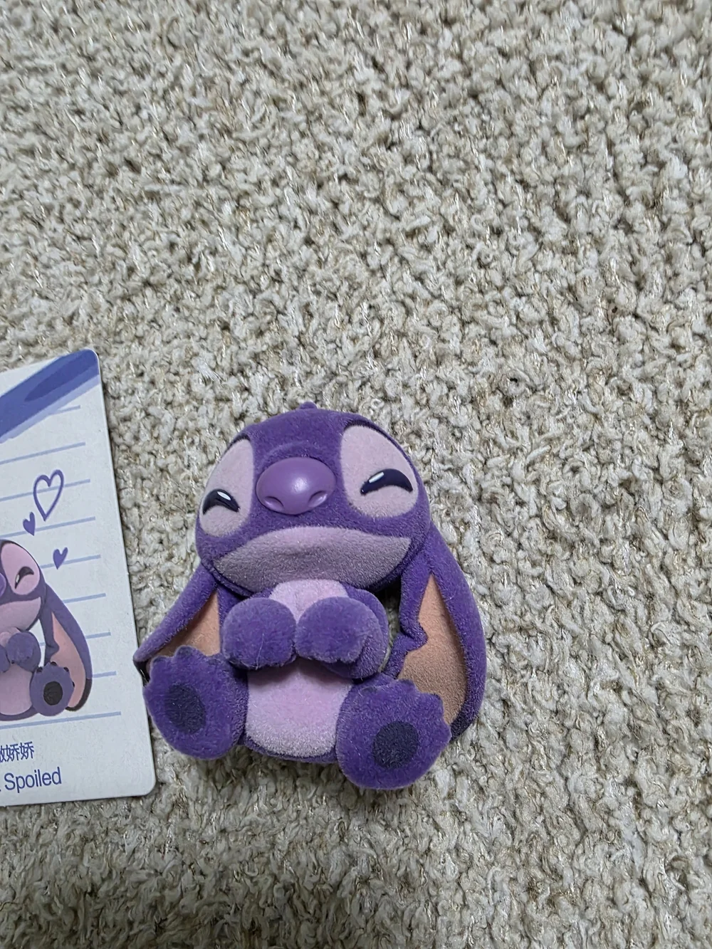 Disney Stitch Flocked Figurine